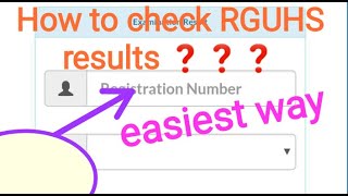 how to check Rguhs results ❓❓❓easiest way 😊😊Rguhs rguhsexams rguhs rguhsupdate allhealthscience [upl. by Ahsiekit]