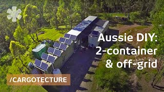 Aussie couple builds offgrid mobile home with 2 containers [upl. by Calvinna]