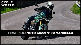 2022 Moto Guzzi V100 Mandello  First Ride [upl. by Tterej553]