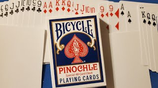 2013 PINOCHLE BICYCLE PLAYING CARD DECK REVIEW VIDEO [upl. by Casilde]