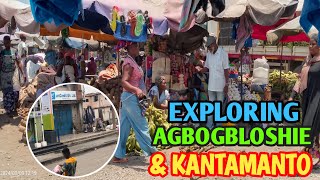 4K WALK FROM AGBOGBLOSHIE MARKET TO KANTAMANTO MARKET IN ACCRA GHANA  4K WALK IN GHANA  WALK TOUR [upl. by Ahsinuq]