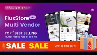 FluxStore MultiVendor app WCFM Dokan⚡️The latest demo Flutter ECommerce App [upl. by Igic]