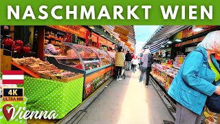 Buntes Spektakel am Wiener Naschmarkt  Rundgang Wien Österreich 2024  4K Spaziergang [upl. by Sirronal]