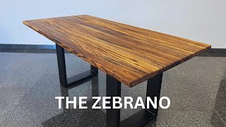 One of the most expensive wood in the world Coffee table made of Zebrano [upl. by Nohsad]