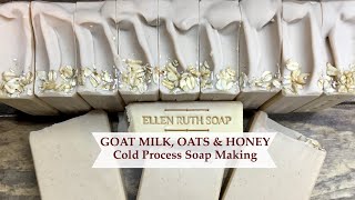 How to Make Goat Milk Soap with Silk Cutting amp Stamping Cold Process bars  Ellen Ruth Soap [upl. by Crist]