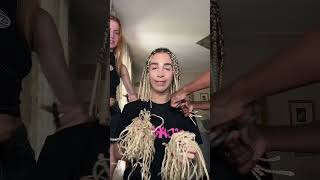 asmr removing braids💇🏼‍♀️ IG maurorossielloofficial [upl. by Benn]