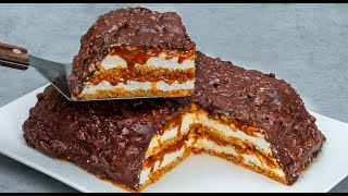 The nobake Snickers cake that disappears in a minute Simple and fast [upl. by Chris]