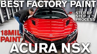 Best Factory Paint Job Acura NSX 18mil of Paint [upl. by Rrats53]