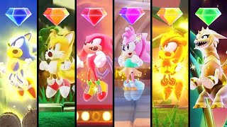 Sonic Superstars  All Characters amp Super Forms [upl. by Scotty]