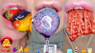 10 Hours of Satisfying ASMR Eating Emoji Food Challenge Compilation Mukbang 먹방 [upl. by Eetak]