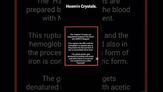 Haemin Crystals With theory and explanation BZYCL136Bsc PracticalBScGpractical [upl. by Malvina]