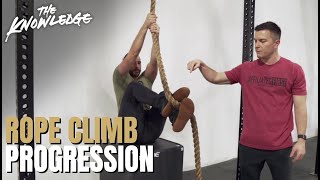 Rope Climb Teaching Progression For CrossFit [upl. by Reena]