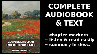 Confessions of an English OpiumEater 💚 By Thomas De Quincey FULL Audiobook [upl. by Pik]