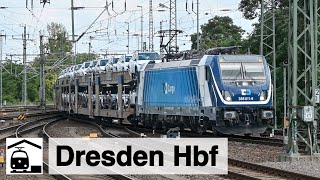 Bahnhofsbetrieb Dresden Hbf IC EC ICET  Regional und Güterverkehr [upl. by Hayyifas]