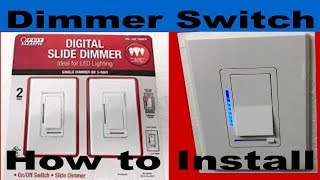 Digital Slide Dimmer Switch from Feit Electric Install [upl. by Gilliam666]