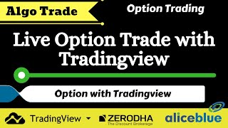 Algo Trade I option trade live with Trading view [upl. by Nylzor]