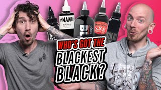 BLACKEST BLACK TATTOO INK Which brand has the blackest black [upl. by Ettereve]