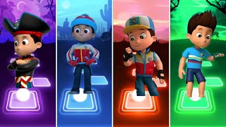 PAW Patrol  Ryder 🆚 Everest 🆚 Chase 🆚 Rocky 🎶 Tiles Hop EDM Rush [upl. by Etnelav]