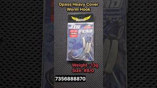 Opass Heavy Cover Worm Hook fishing fishingtackleshop fishingdaily angler [upl. by Chemesh]