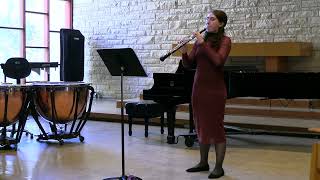 Natalie Myers oboe  Lied and Georgischer Brief from Five Little Pieces by Heinz Holliger [upl. by Ahtram]