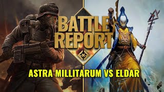 Gaurds N Guardians  Eldar Vs Astra Millitarum  Warhammer 40k Battle Report [upl. by Conrad]