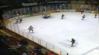 Marquette Redmen winning goal vs Trenton Trojans 95 Class A Finals Hockey [upl. by Sorrows651]