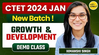 CTET Jan 2024  Child Development amp Pedagogy by Himanshi Singh  Class01 [upl. by Huberto]