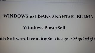 Windows Lisans anahtarı bulma öğrenme yöntemi mustafagezmen video windows productkey english [upl. by Oluap]