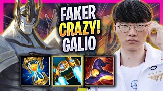 FAKER CRAZY GAME WITH GALIO  T1 Faker Plays Galio MID vs Urgot  Bootcamp 2024 [upl. by Gerladina]