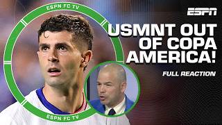 FULL REACTION UNITED STATES OUT OF COPA AMERICA 🚨 UNDERACHIEVERS  Herculez Gomez  ESPN FC [upl. by Anialed]