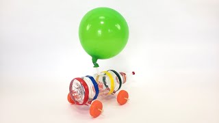 Make a Balloon Car  STEM Activity [upl. by Enairb]