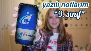 9 SINIF EOKUL NOTLARIM😃  Galatasaray Lisesinde yazılılar çok mu zor   2 Dönem Yazılı Notlarım [upl. by Relyks610]