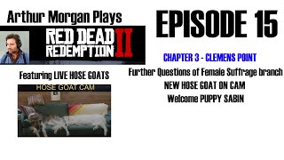 EPISODE 15 Arthur Morgan and HOSE GOATS play RDR2  BLIND PLAYTHROUGH [upl. by Allesor]