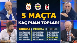 5 maçta hangi takım kaç puan toplar Derin Futbol yorumcuları tek tek hesapladı [upl. by Adneral]