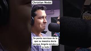 Christian Nodal en la escuela le quitaban su cuaderno porque se la pasaba escribiendo canciones [upl. by Anma]