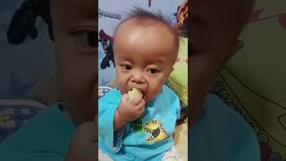 De Gavin makan melon👌 cutebaby baby achondroplasia [upl. by Ayifas415]