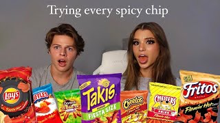 Trying and Ranking Every Spicy Chip [upl. by Ybrik22]