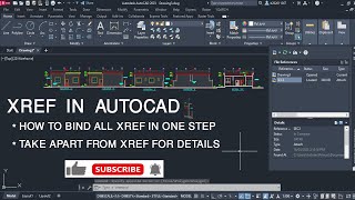 إعدادات خاصة في أمر إكسريفXREF orders in AutoCAD  XR XC XCFrame [upl. by Ahsinauq]