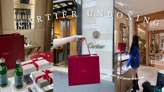 CARTIER HAUL  UNBOXING ⚜️  Shopping Vlog [upl. by Iraam]