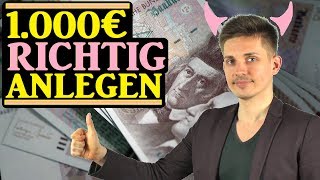 1000 Euro investieren die 5 BESTEN Methoden  SO gehts [upl. by Eniamurt388]