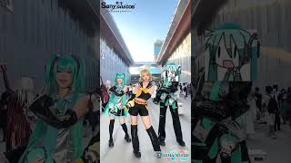 【SanyMuCos】PJSK Miku Rin amp Len Cosplay Dance Showlen rin pjsk vocaloid cosplay sanymucos miku [upl. by Suneya]