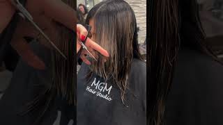 salon layered haircut  tutorial viral sh0rts pls subscribe [upl. by Anaujik]