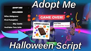 🎃Halloween Roblox Adopt Me Script  Collect All Purple Pumpkins Win Minigames  PASTEBIN [upl. by Clark]