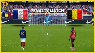 France vs Belgium  Penalty Shootout  EURO 2024  Gameplay efootball2024 [upl. by Voleta646]