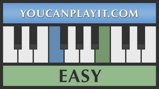 Sonic the Hedgehog  Marble Zone Easy Piano Tutorial [upl. by Hubey]