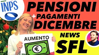 Novità INPS🔴PENSIONI🎄PAGAMENTIAUMENTI✅DATE DICEMBRE⚡️RdC SFL 350€AUU [upl. by Laicram]