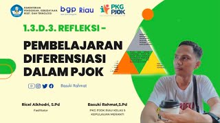 Refleksi modul 13 Pembelajaran diferensiasi dalam PJOK pkgpjok refleksi bgpriau gurupenggerak [upl. by Ardien]