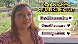 TRAVEL INSURANCE DAY TO DAY ITINERARY DUMMY TICKET AND HOTEL RESERVATION FOR SCHENGEN VISA [upl. by Euqirdor]