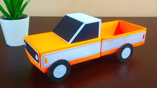 Origami papercraft Toy Classic Pickup Truck [upl. by Nida]