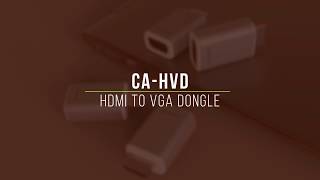 HDMI to VGA Dongle  CADYCE CAHVD [upl. by Valdis151]